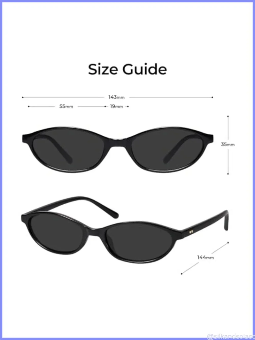 Oval Retro Sunglasses UV400 Protection Half-Frame Light Durable for Women Adult